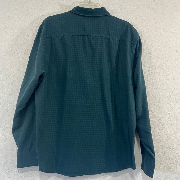 Perry Ellis Mens Blue and Green Button Up Top Size Large Tall - Picture 3 of 6